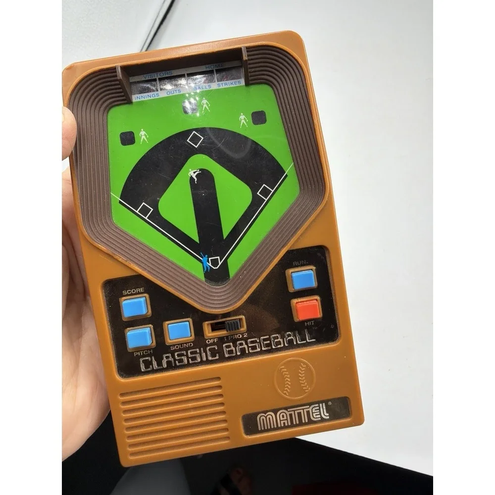 Vintage 2001 Mattel Classic Baseball Handheld Electronic Game - Tested & Working